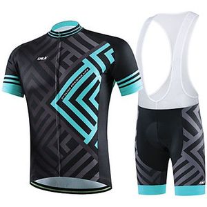 Custom Wholesale <b>Men's</b> <b>Cycling</b> Jersey and <b>Shorts</b> Set Quick-Dry Breathable Sports Wear with <b>Short</b> Sleeves Plus Size Option - Product Image 4