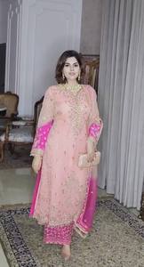 Beautiful Embroidery And <b>Sequins</b> Work Long Kurti - Plazzo With Dupatta - Product Image 2