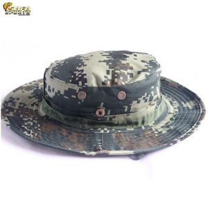 Chapeau de pêcheur pliable imperméable à large bord à 5 panneaux en coton pour la jungle, la pêche, le safari, pour hommes - Product Image 4