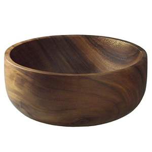 Cuenco decorativo de madera rústica para servir en casa de campo, comedor, celebración, ensalada, pasta, pan, fruta, aperitivos, centro de mesa de boda - Product Image 1