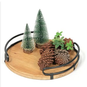 Té de madera Café Mesa de café de textura de alta calidad Bandeja de servicio de transporte de TV - Product Image 4