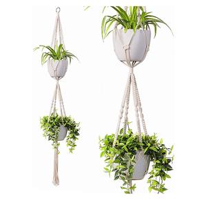 Macetas de macramé Diseño fabuloso Decoración al aire libre Artículos de jardín Diseño fantástico Decoración del hogar Diseño de macetas colgantes - Product Image 1