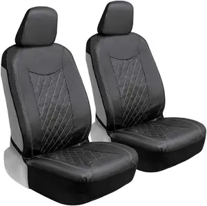 Textiles & Fabrics Seat Cover Full Set Front Back Car Seat Protectors Breathable Magna Fabric Leather Cover Universal Seat