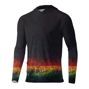Camisa de Pesca de Manga Larga para Hombre, Estampado de Camuflaje, UPF 50, Protección Solar Anti-UV, Sudadera con Capucha, Ropa Deportiva de Poliéster - Product Image 3