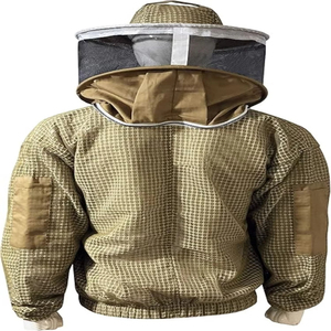 Chaqueta de apicultura ventilada de 3 capas, chaqueta de seguridad para apicultores en Color blanco, Unisex, embalaje personalizado, chaqueta de apicultura para hombre, OEM - Product Image 6