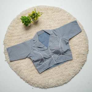 เสื้อเบลาส์เย็บลายชนเผ่าเย็บปักแบบทั่วตัวชุดส่าหรีผ้าไหมทำมือชุดอินเดียปาร์ตี้พร้อมผลิตขายส่ง - Product Image 1