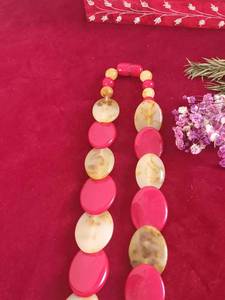 สร้อยคอเรซินหนาชุดเครื่องประดับลูกปัดสร้อยคอสไตล์คอโช้คเกอร์ Mala แบบหนาพร้อมต่างหูสำหรับผู้หญิงเด็กผู้หญิง - Product Image 3