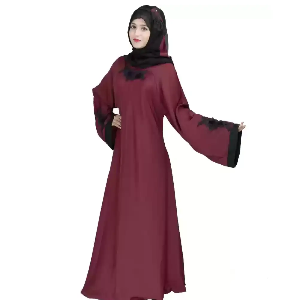 2024 traspirante nuovo Patchwork manica lunga donna estate Abaya abito lungo donna abito musulmano Abaya