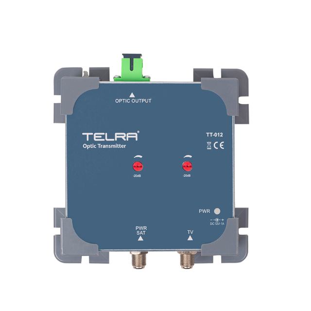 Telra Satellite Fiber Optical Transmitter IF-Terr Separate Output 47-2150 MHz TT-012
