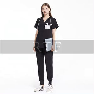 Tenues médicales écologiques extensibles pour femmes, ensembles de blouses et pantalons de jogging, uniformes d'infirmière, uniformes médicaux, uniformes d'hôpital - Product Image 6