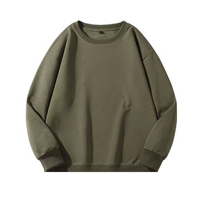 Sweat-shirt en éponge française personnalisé de haute qualité pour hommes Sweat-shirt vierge doublé lourd du fabricant à impression bouffante surdimensionnée - Product Image 5