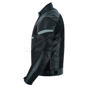 Chaqueta de Motocicleta de Piel de Vaca con Protecciones para Hombros y Codos, Ligera y Transpirable para una Conducción Segura - Product Image 3