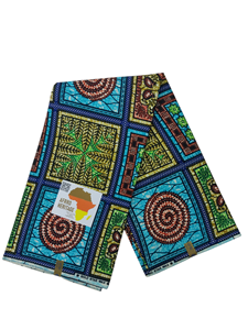 Tela africana Timeless Grace 100% algodón de alta densidad con estampado de cera auténtica para vestidos de boda informales, cortinas y camisas - Product Image 3