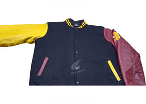 Dernière Collection – Blouson d'Hiver Oversize Style Letterman pour Homme en Coton/Laine, Col Montant, Respirant et Écologique - Product Image 3