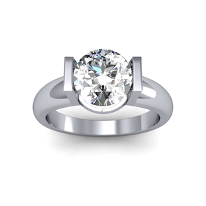 Anillo de compromiso chapado en oro de plata de ley con diamante de moissanita de corte redondo, regalo de aniversario, ropa de fiesta de boda, anillo de moda para hombres - Product Image 1