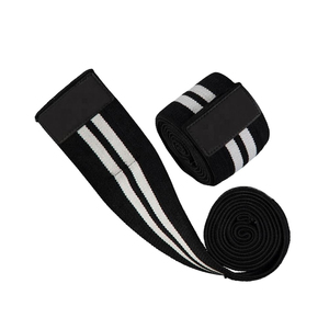 Rodilleras elásticas con logotipo personalizado para levantamiento de pesas y levantamiento de pesas, equipo de seguridad físico para entrenamiento de gimnasia - Product Image 2