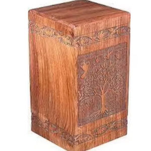 โกศใส่ศพทำจากไม้สไตล์อเมริกันสมัยใหม่พร้อมโลโก้ตามสั่งสำหรับผู้ใหญ่ชายหญิง - Product Image 1