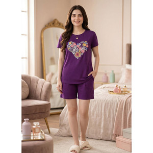 Comfortable Breathable Floral Pattern Neck Jersey Spandex Material Elastic Waist Custom Casual Romantic Women's Spring Autumn - Product Image 4