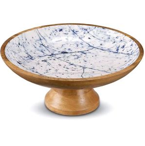 Venta caliente nuevo esmalte de madera impresión personalizada fruta decorativa cuenco precio exclusivo al por mayor para la decoración del hogar mejor regalo sala de estar - Product Image 1