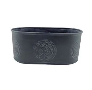 Jardinière ronde en métal couleur bronze Lot de 3 pots de grande taille pour la décoration de la maison faits à la main en vrac Jardin décoratif - Product Image 6