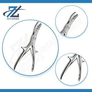 Rongeur Óseo de Acción Compuesta Luer Stille, Curvo, Mordida de 10 mm, 220 mm de Largo, Manual, Quirúrgico, Acero Inoxidable, Certificado CE, Reutilizable - Product Image 4