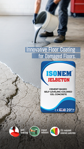 ISONEM JELBETON, poudre de béton gel à base de ciment auto-nivelante colorée, résine de sol très résistante - Product Image 3