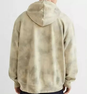 Venta al por mayor personalizado de gran tamaño transpirable hombres sudaderas ácido lavado invierno hombres sudadera pulóver sudaderas con capucha tamaño cómodo - Product Image 4