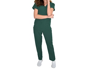 Uniformes médicos de primera calidad a precio de fábrica para mujer y hombre, conjunto de uniformes médicos, top y pantalones, venta al por mayor. - Product Image 2