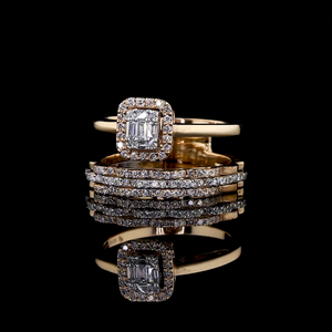 Bague en diamant de laboratoire à empilement fixe |   Bague en diamant minimaliste pour le bureau et le quotidien pour femmes |   Bijoux fins de créateur élégants - Product Image 1