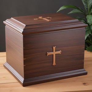 OEM Custom Engraved Wooden Adult <b>Ashes</b> Urn Wholesale Traditional Wooden Adult Cremation Urn Exporter From India - Product Image 6