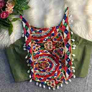 เสื้อเบลาส์ผ้าเรยอนปักรหัสสำหรับเทศกาลเสื้อผ้าจาก surat ในอัตราต่ำสุด - Product Image 4