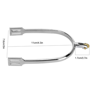 2025 Pakistán hizo espuelas de equitación de acero inoxidable de alta calidad al por mayor espuelas de carreras ecuestres logotipo personalizado precio barato - Product Image 5