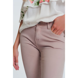 Pantalones Vaqueros Acampanados de Cintura Alta, Súper Ajustados, Color Rosa, Talla XL Plus, Transpirables, Estilo Baggy con Corte Recto - Product Image 3