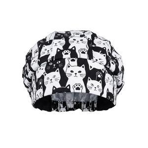 Casquette chirurgicale bouffante pour femmes, bonnet de travail avec bandeau anti-transpiration et doublure en satin, casquette pour queue de cheval, chapeau d'infirmière - Product Image 1