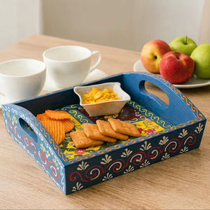 Bandeja de Servicio de Diseño con Recubrimiento de Esmalte de Madera MDF, Bandeja de Mesa de Alta Calidad para Hoteles y Restaurantes - Product Image 1