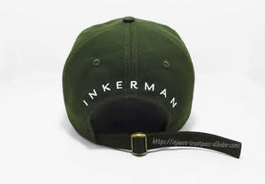 Gorra de béisbol de 5 paneles de algodón 100% verde oscuro, ala curvada de alta calidad, espalda ajustable, logotipo personalizado, imagen de calle deportiva hecha Injae - Product Image 5