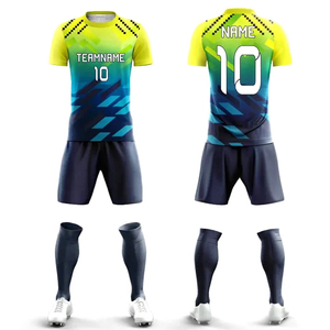 Meilleures ventes : Nouveaux uniformes de football 100 % polyester, personnalisables avec logo de club, style haut de gamme, uniformes du Pakistan de haute qualité - Product Image 1