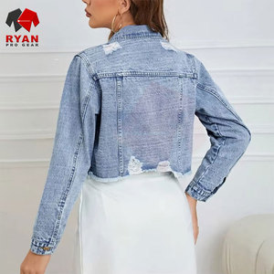 Veste en jean slim pour femme, conçue pour le style décontracté, avec tissu de qualité supérieure et finition élégante - Product Image 6