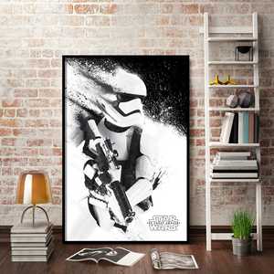 Affiche Star Wars Episode 7 Stormtrooper au design moderne, peinture Stormtrooper - Product Image 4