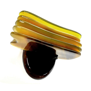 Masajeador facial hecho con tratamiento de cuerno de búfalo Masajeador facial Herramienta facial Gua Sha Masajeador facial para ojos Raspado - Product Image 5