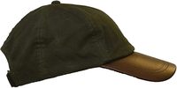 Gorra de Béisbol de 5 Paneles de Lona Encerada 100% Algodón con Diseño Personalizado, Visera de Cuero, Impresión Puff, Resistente al Agua
