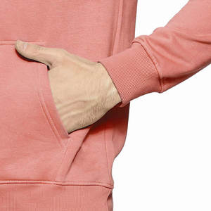 Sudaderas con capucha de calidad superior para hombre Ropa de invierno cálida en rosa con logotipo personalizado Técnica teñida Lisa a la venta - Product Image 5