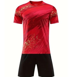 เสื้อทีมฟุตบอลสไตล์ย้อนยุคเสื้อทีมฟุตบอลวินเทจแห้งเร็วระบายอากาศได้ดี - Product Image 1