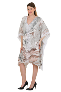 Resort Popular Sexy ropa de vacaciones mujeres Kaftan Caftan fiesta encaje Bikini playa Camiseta tipo cubrir vestido de tamaño libre multicolor - Product Image 2