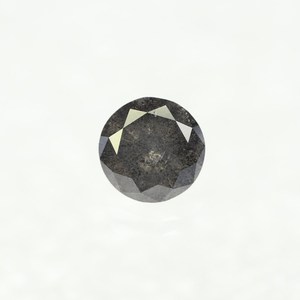Anillo de Compromiso Único y Personalizado con Diamante Raro de 1.40 Ct, Corte Brillante Redondo Natural, Color Gris Sal y Pimienta, con Piedra Suelta - Product Image 2