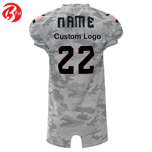 Nom et numéro de l'équipe 100% maillot de football américain sublimé Style Unique hommes portent des hauts de football américain à la mode - Product Image 3