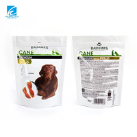 Sacs d'emballage personnalisés pour friandises pour animaux de compagnie, pochettes à fermeture éclair mates, laminées en aluminium, anti-odeur, anti-humidité, taille personnalisée