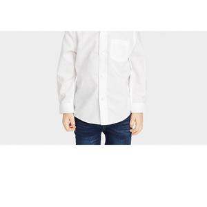 Camicia Oxford Bianca Cat & Jack per Bambine, Casual Formale, Tessuto a Righe, Manica Lunga, Taglia 12M - Product Image 3