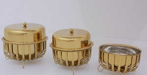 Cazuela con acabado dorado y plateado para uso de bodas y vajilla New Look Serving Hot Case para restaurantes y hogar - Product Image 4