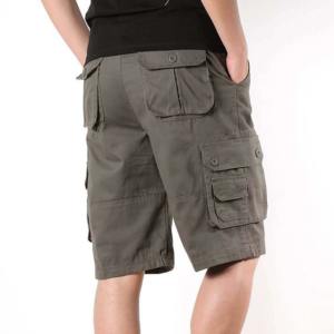 Pantalones cortos de hombre de Bajo MOQ Pantalones cortos de carga al aire libre de secado rápido, cintura ajustable, diseño de bolsillo múltiple para uso diario - Product Image 6
